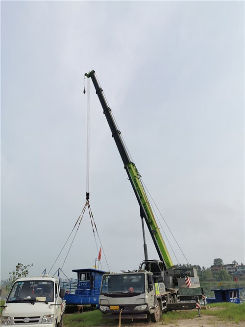 博野县桥梁建设吊装案例